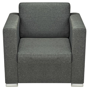 3 Pz Set di Divani in Stoffa Grigio Scuro  cod mxl 18897