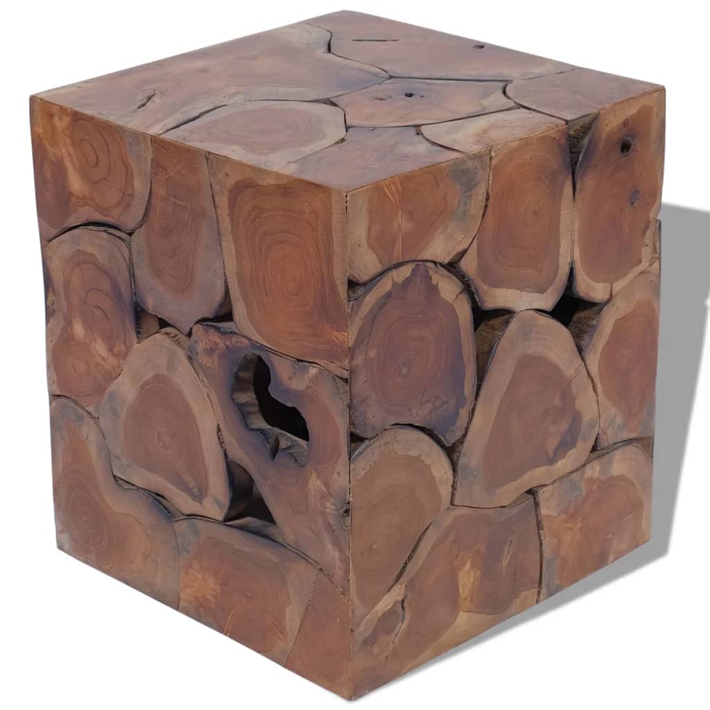 Sgabelli/Tavolino da CaffÃ¨ in Legno Massello di Tek 4 Pz cod mxl 44021