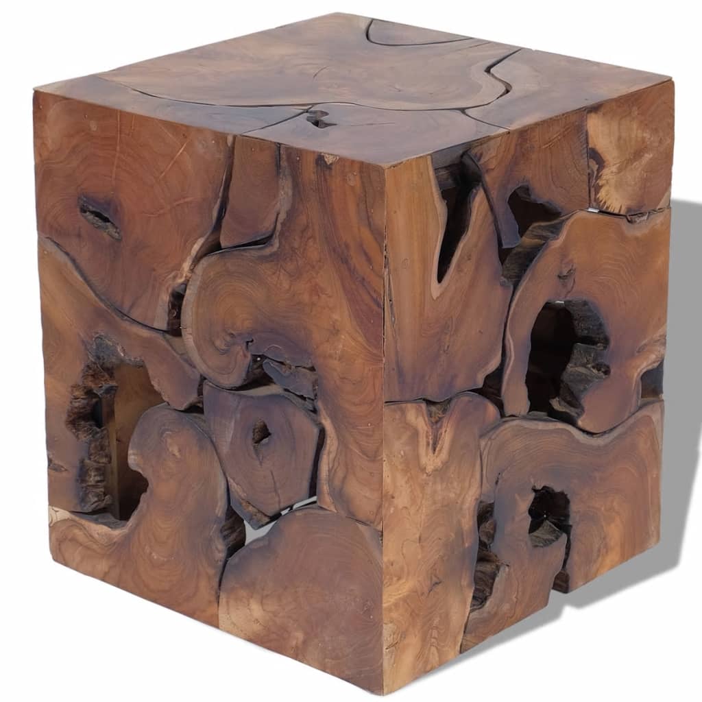 Sgabelli/Tavolino da CaffÃ¨ in Legno Massello di Tek 4 Pz cod mxl 44021