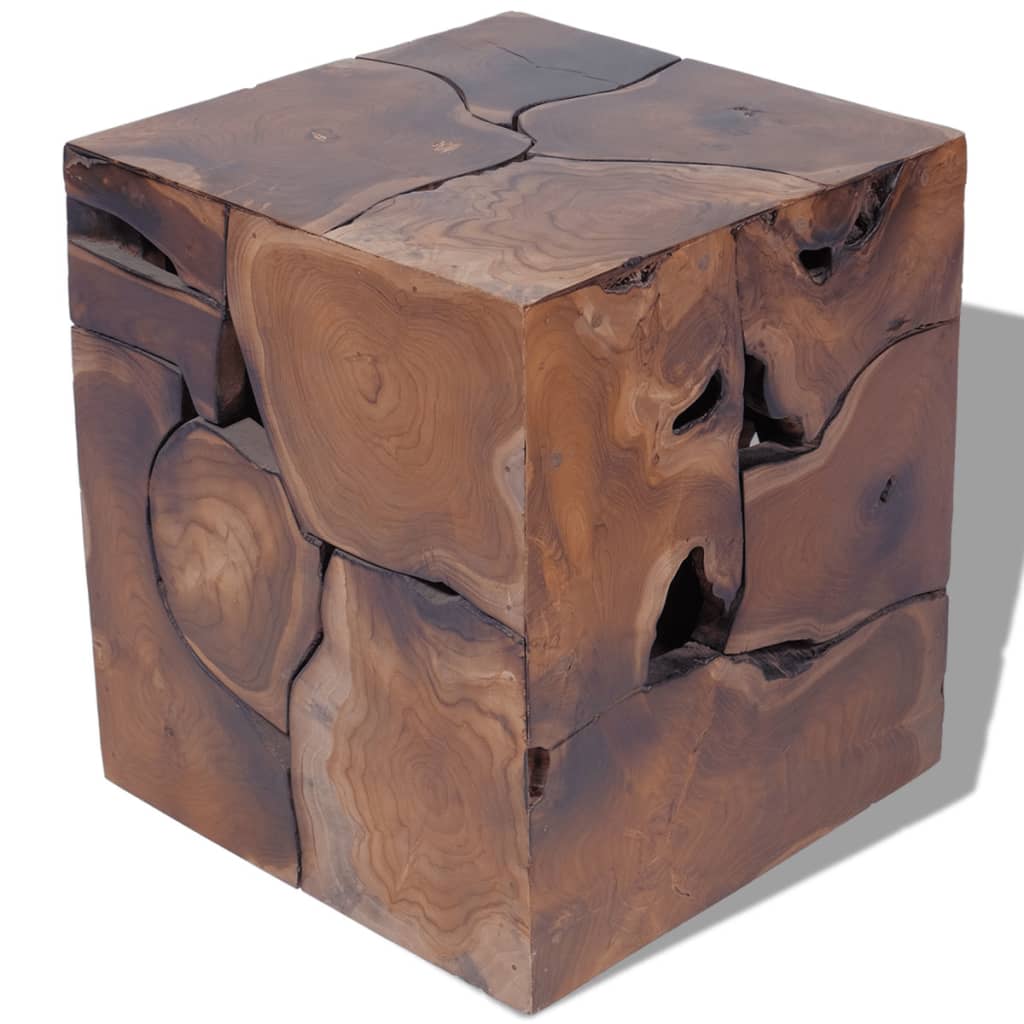 Sgabelli/Tavolino da CaffÃ¨ in Legno Massello di Tek 4 Pz cod mxl 44021