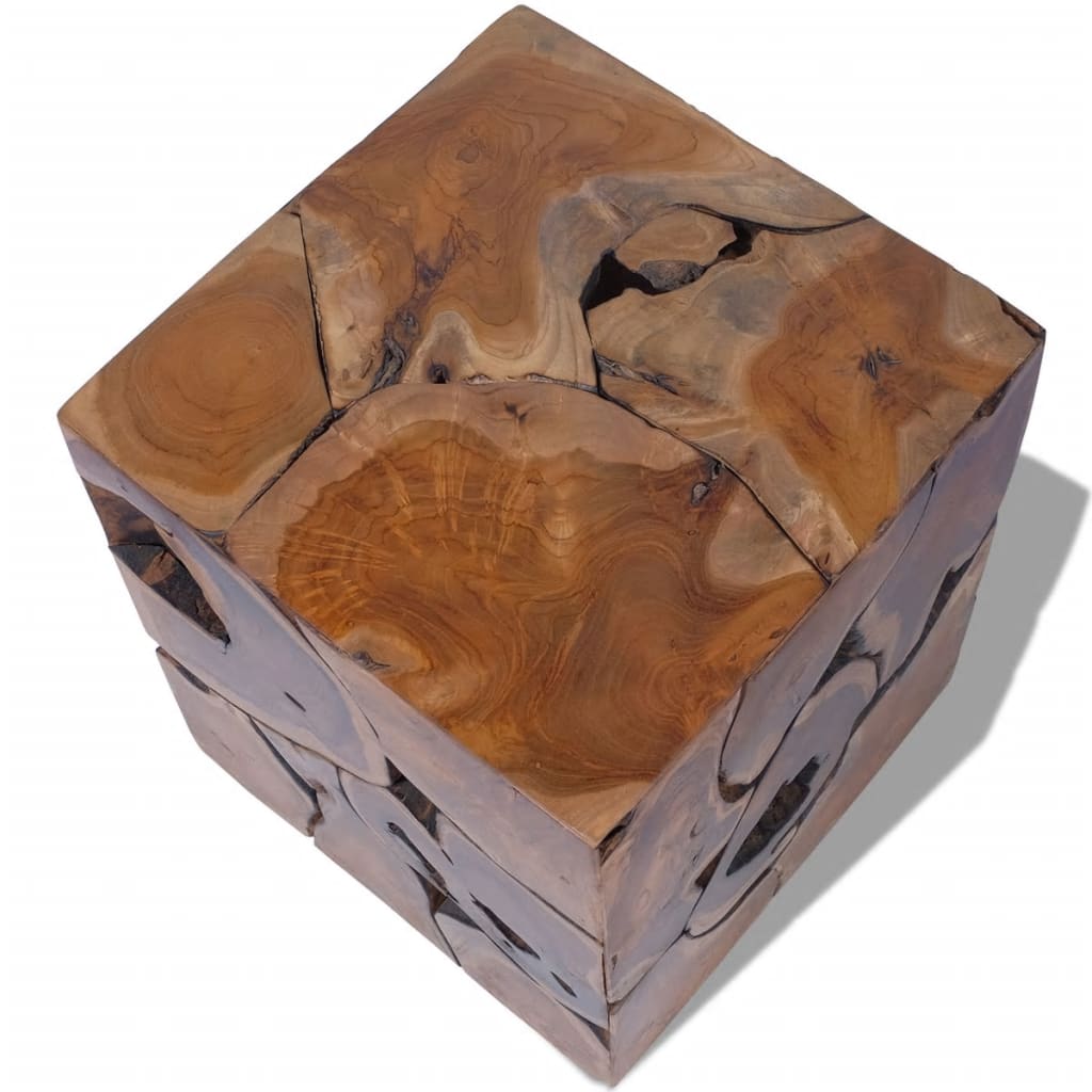 Sgabelli/Tavolino da CaffÃ¨ in Legno Massello di Tek 4 Pz cod mxl 44021