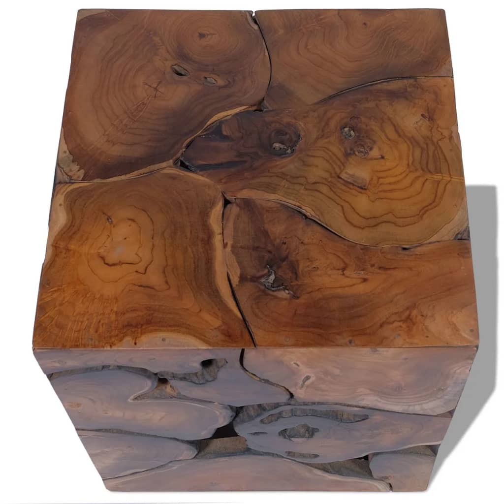 Sgabelli/Tavolino da CaffÃ¨ in Legno Massello di Tek 4 Pz cod mxl 44021