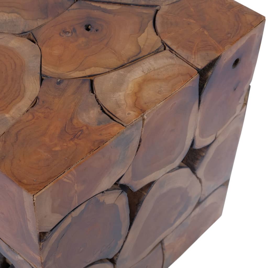 Sgabelli/Tavolino da CaffÃ¨ in Legno Massello di Tek 4 Pz cod mxl 44021