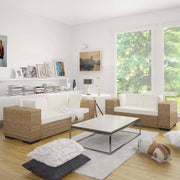 Set Divani a 2 e 3 Posti in Vero Rattan cod mxl 13273