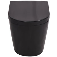 Wc sospeso con cassetta nascosta vaso ceramica nero 02_0003579