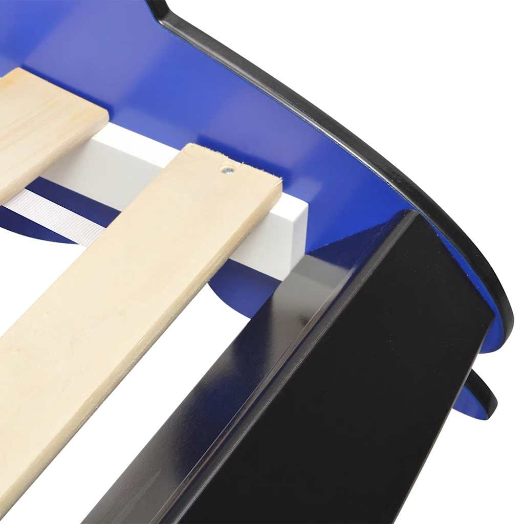 Letto Bambini Auto da Corsa 90x200 cm Blu 244465