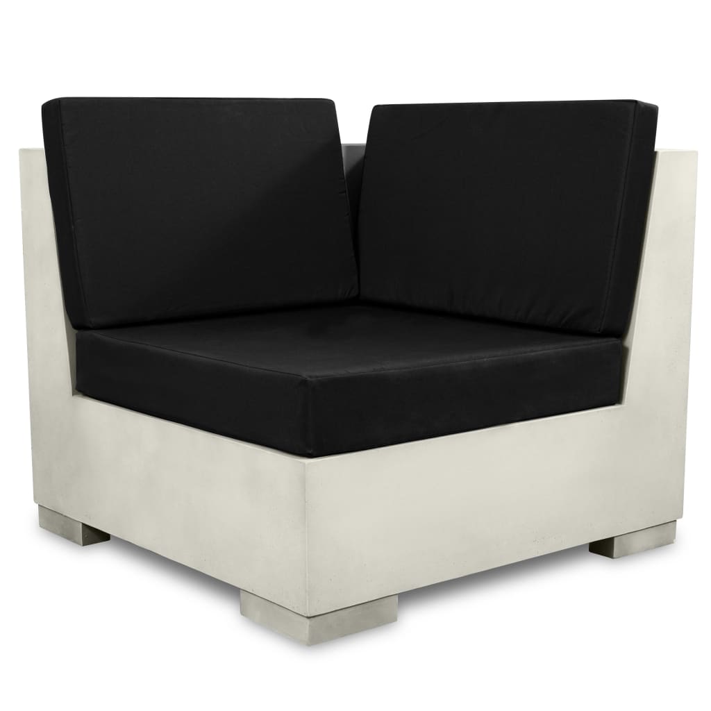 Set Divani da Giardino 6 pz con Cuscini in Cemento Grigio 43300