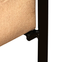 Poltrona Marrone in Vera Pelle di Capra e Tela 244628