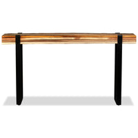 Tavolo Consolle in Legno Massello di Recupero Regolabile