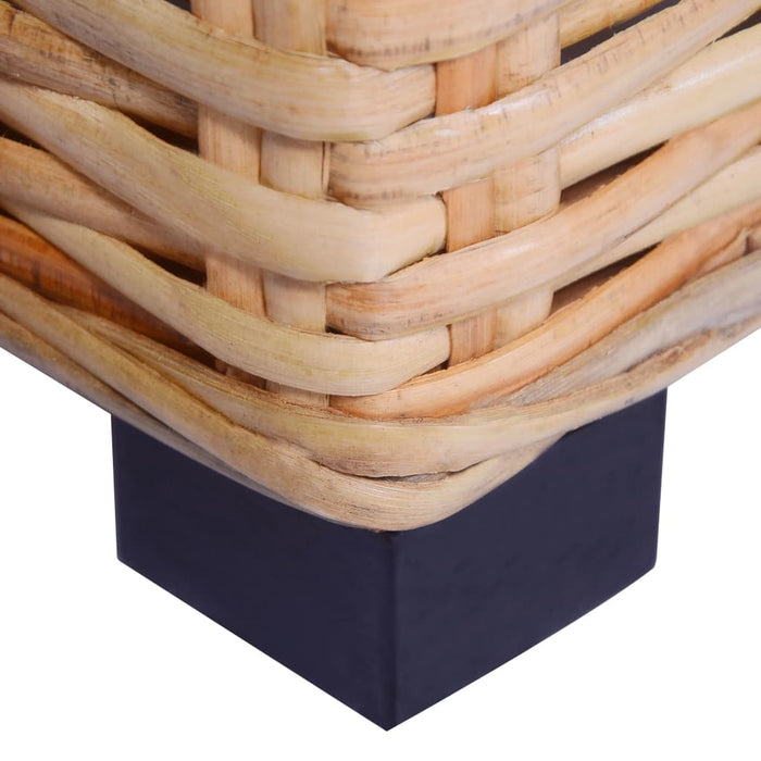 Tavolino da Salotto in Rattan Naturale 45x45x30 cm 244627