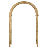 Arco a Traliccio in Legno di Pino Impregnato Verde 43256