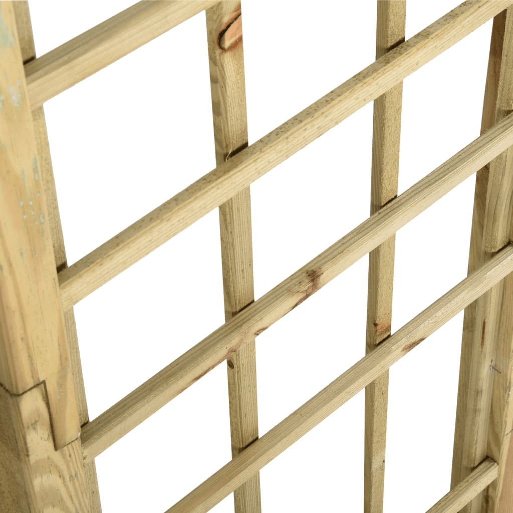 Arco a Traliccio in Legno di Pino Impregnato Verde 43256