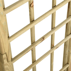 Arco a Traliccio in Legno di Pino Impregnato Verde 43256