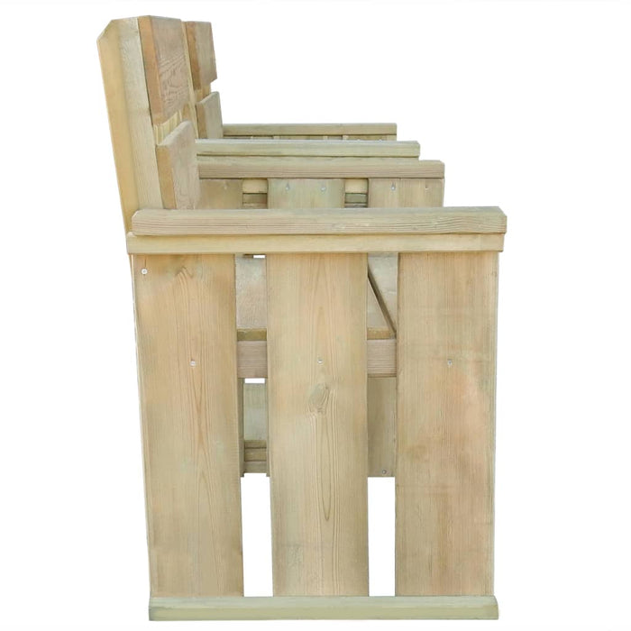 Panchina da Giardino a 2 Posti 150 cm in Legno Impregnato cod mxl 45732