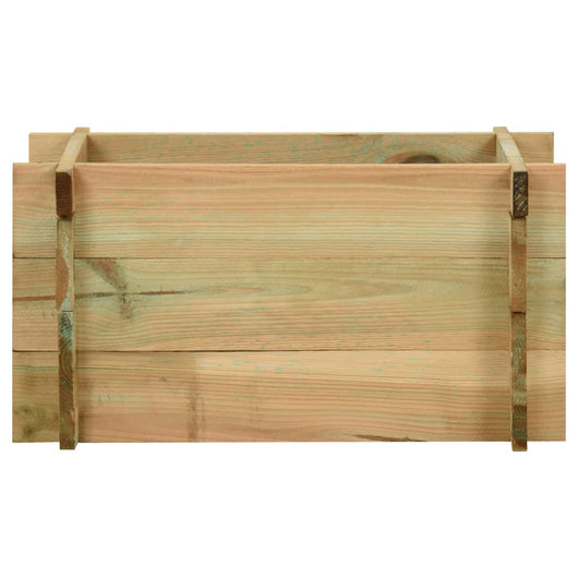 Fioriera Giardino-Vaso da Esterno-Contenitore per Piante Letto Vegetale Legno Pino Impregnato 40 cm