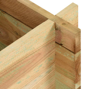 Fioriera Giardino Letto Vegetale in Legno Impregnato 120 cm 43349