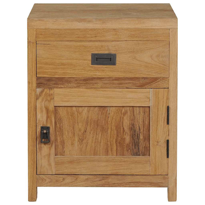 Comodino in Legno Massello di Teak 40x30x50 cm 244484