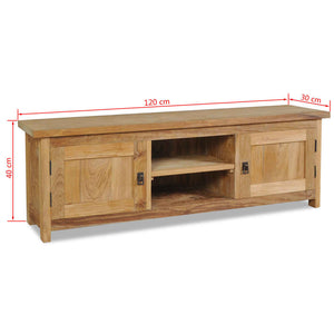 Mobile Porta TV in Legno Massello di Teak 120x30x40 cod mxl 11586