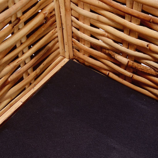 Divano a 2 Posti in Rattan Naturale 244418