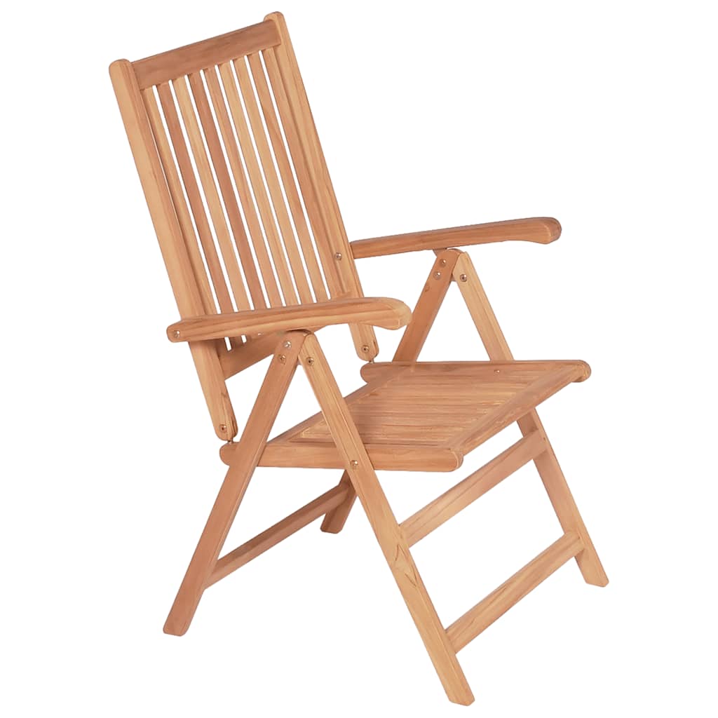 Sedie Reclinabili da Giardino 2 pz in Legno Massello di Teak cod mxl 11645