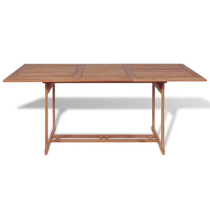 Tavolo da Giardino 180x90x75 cm in Massello di Teak 43034