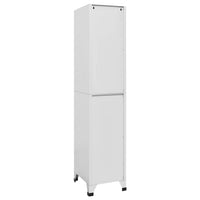 Armadietto a Chiave a 2 Scomparti 38x45x180 cm 244473