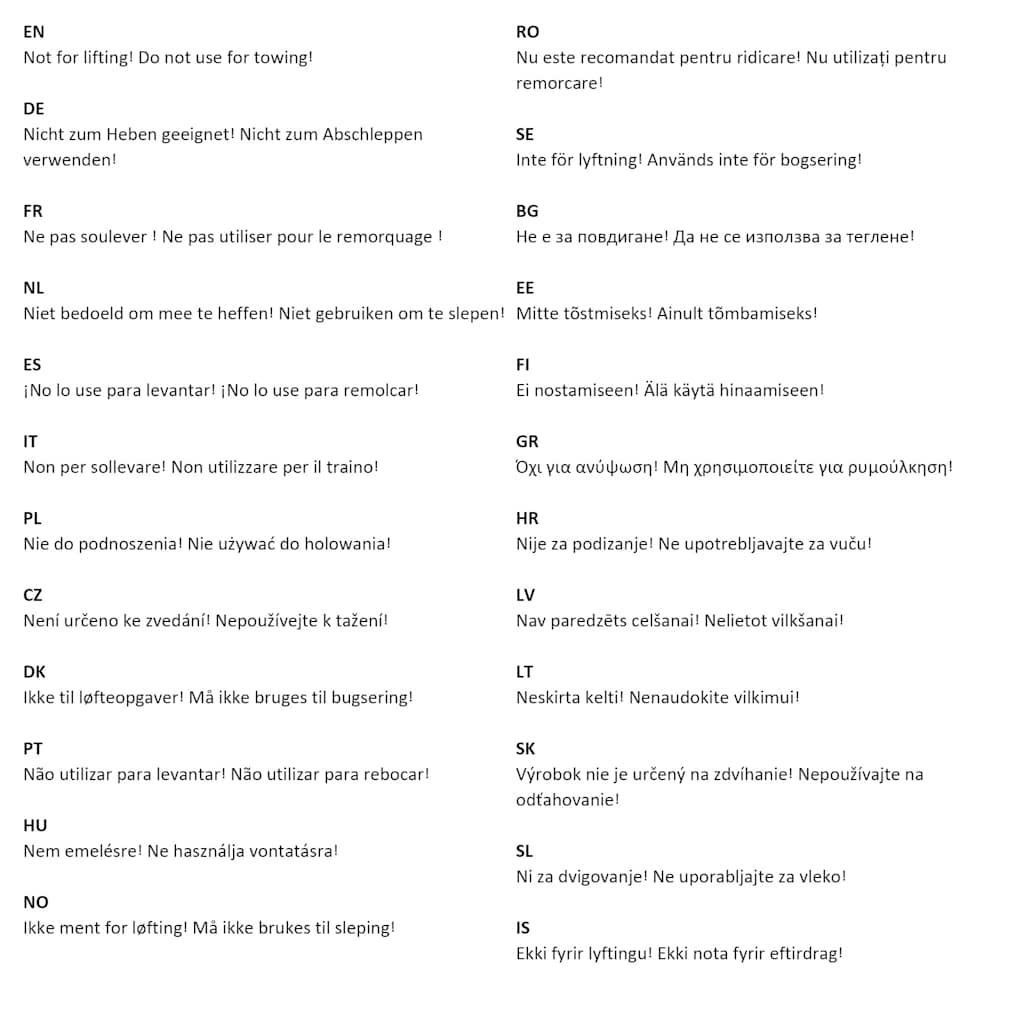 Cinghie d’Ancoraggio 4 pz a Cricchetto 0,8 T 6mx25mm Blu 142652