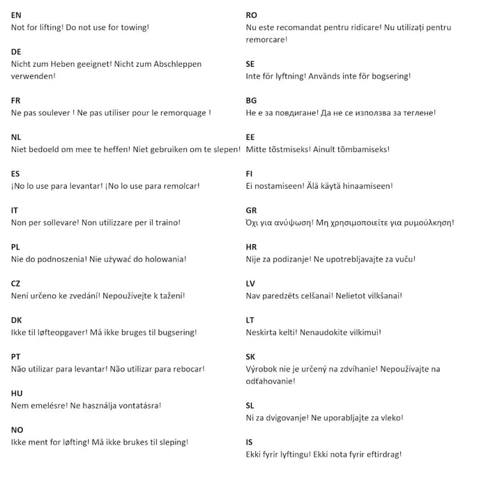 Cinghie d’Ancoraggio 4 pz a Cricchetto 0,8 T 6mx25mm Blu 142652