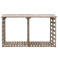 Deposito per Legname Capanno 300x90x176 cm in Pino Impregnato 43330