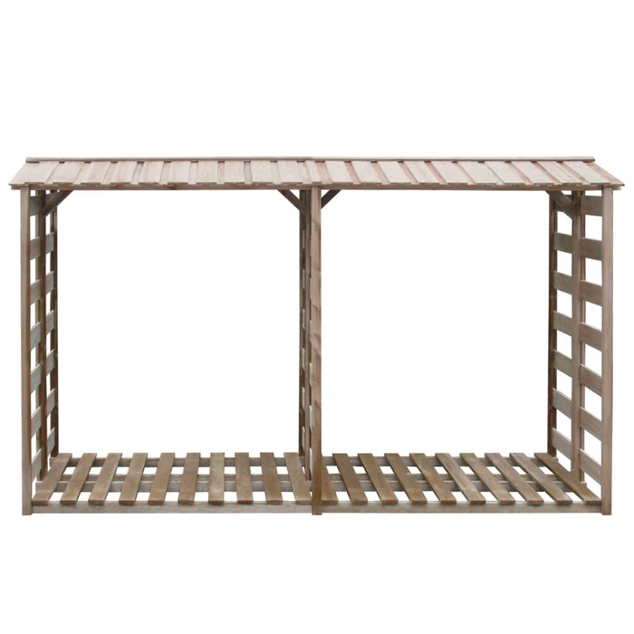 Deposito per Legname Capanno 300x90x176 cm in Pino Impregnato 43330