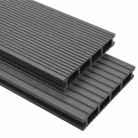 Pavimento da Deck 4 pcs Grigio WPC 42046664