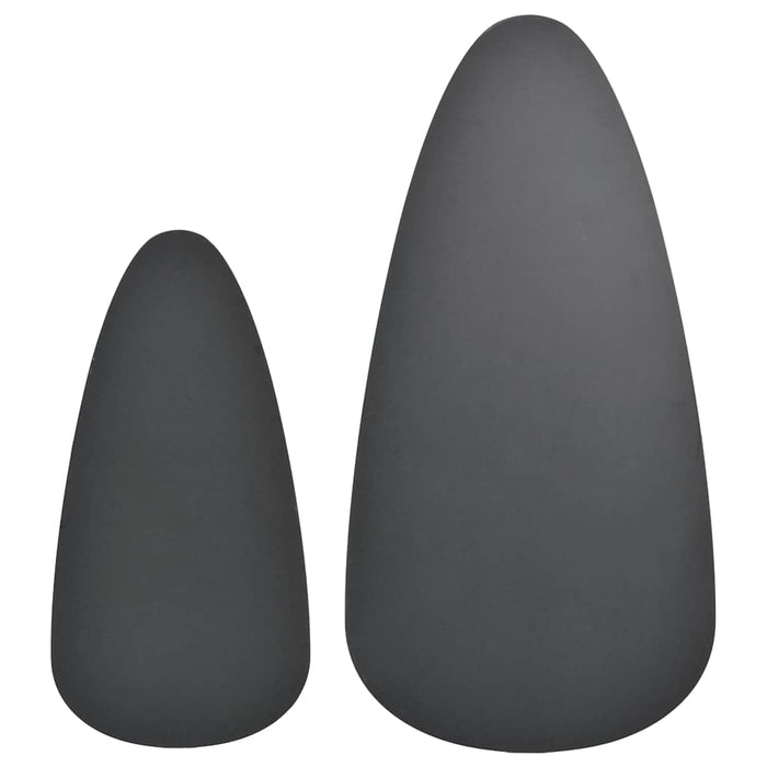 Set Tavolini Salotto 2pz in Legno Massello Massello Pino Nero 244732