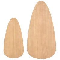 Set Tavolini Salotto 2pz Legno Massello Massello Pino Marrone 244733