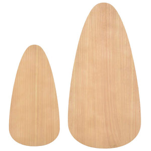 Set Tavolini Salotto 2pz Legno Massello Massello Pino Marrone 244733