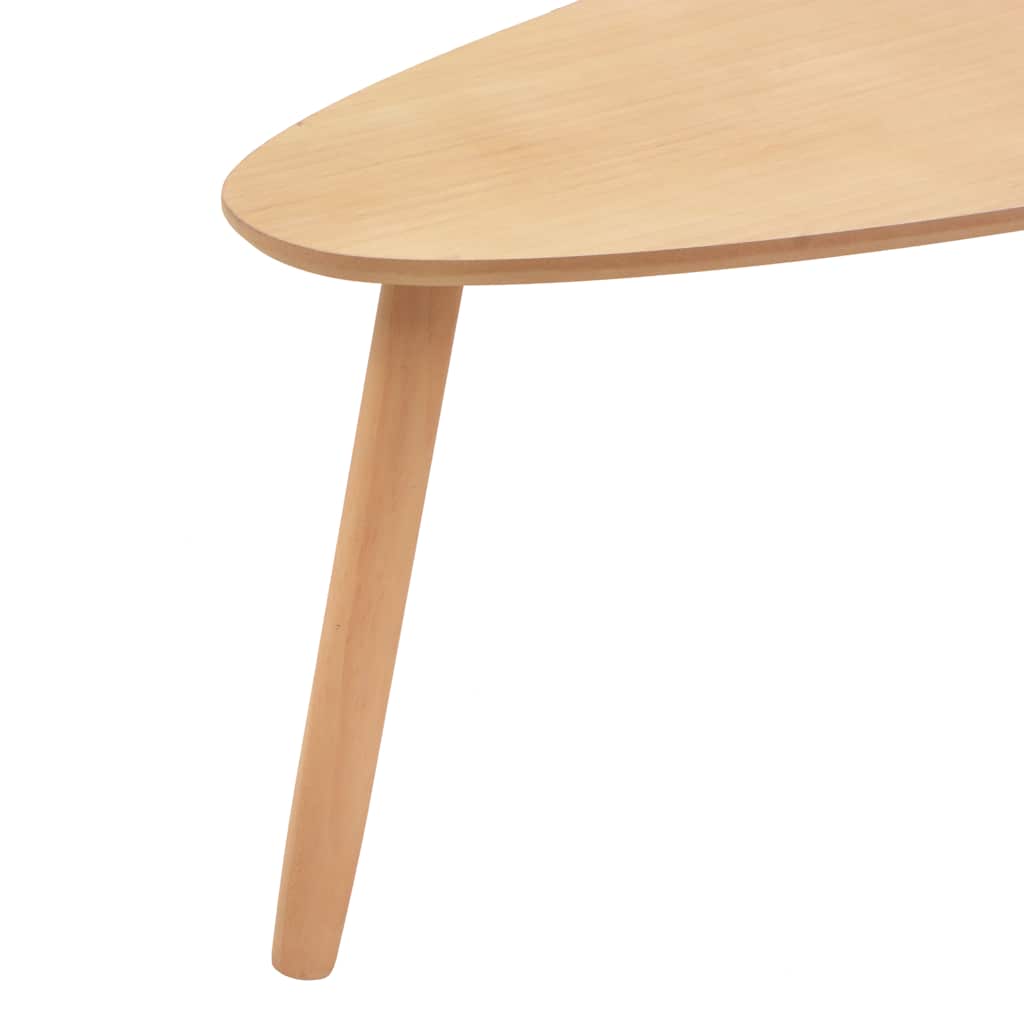 Set Tavolini Salotto 2pz Legno Massello Massello Pino Marrone 244733