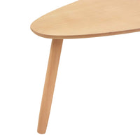 Set Tavolini Salotto 2pz Legno Massello Massello Pino Marrone 244733