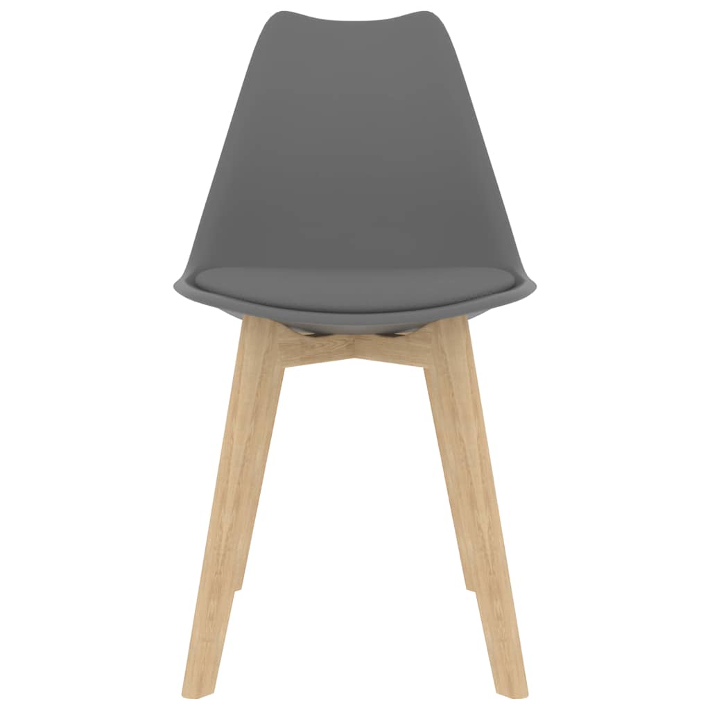 Sedie da Pranzo 4 pz Grigie in Plastica cod mxl 6060