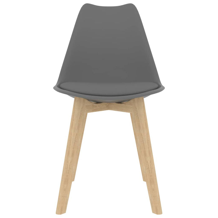 Sedie da Pranzo 4 pz Grigie in Plastica cod mxl 6060