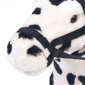 Cavallo in Peluche in Piedi Nero e Bianco XXL 91326