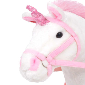 Unicorno di Peluche in Piedi Bianco e Rosa XXLcod mxl 73111