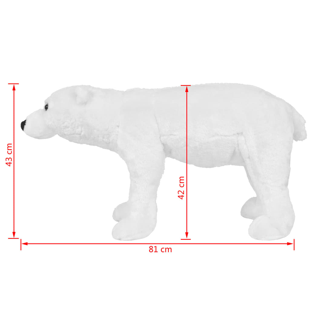 Orso Polare in Peluche in Piedi Bianco XXL 91337