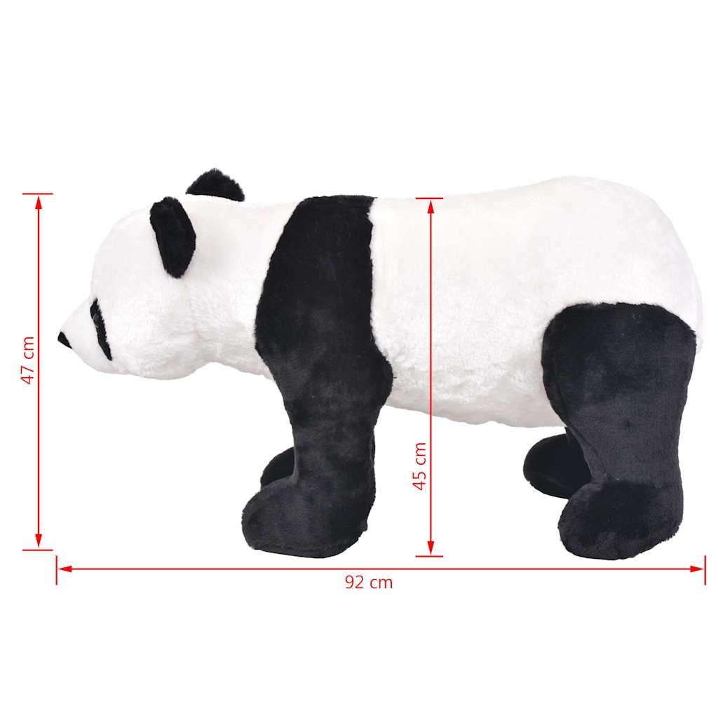 Panda in Peluche in Piedi Nero e Bianco XXL 91339
