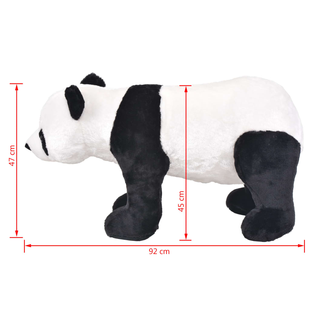 Panda in Peluche in Piedi Nero e Bianco XXL 91339