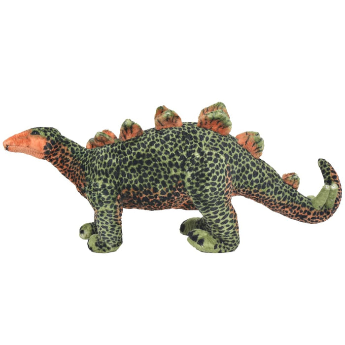 Dinosauro Stegosaurus in Peluche in Piedi Verde e Arancione XXL 91346