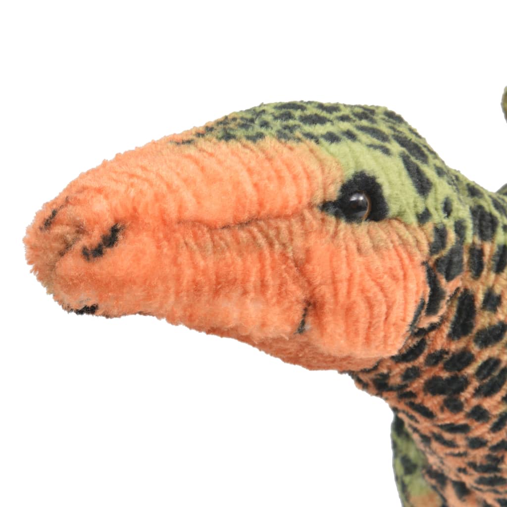 Dinosauro Stegosaurus in Peluche in Piedi Verde e Arancione XXL 91346