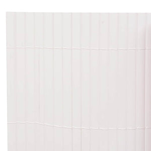 Recinzione da Giardino a Doppio Lato 90x500 cm Bianca 43627