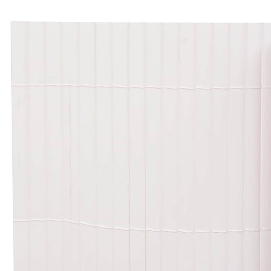 Recinzione da Giardino a Doppio Lato 90x500 cm Bianca 43627