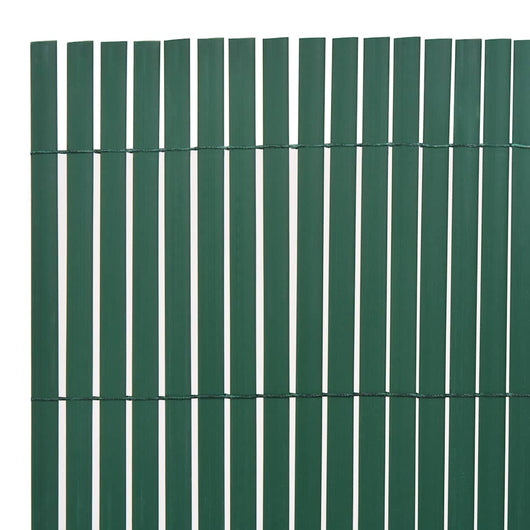 Recinzione da Giardino a Doppio Lato in PVC 90x500 cm Verde 43628