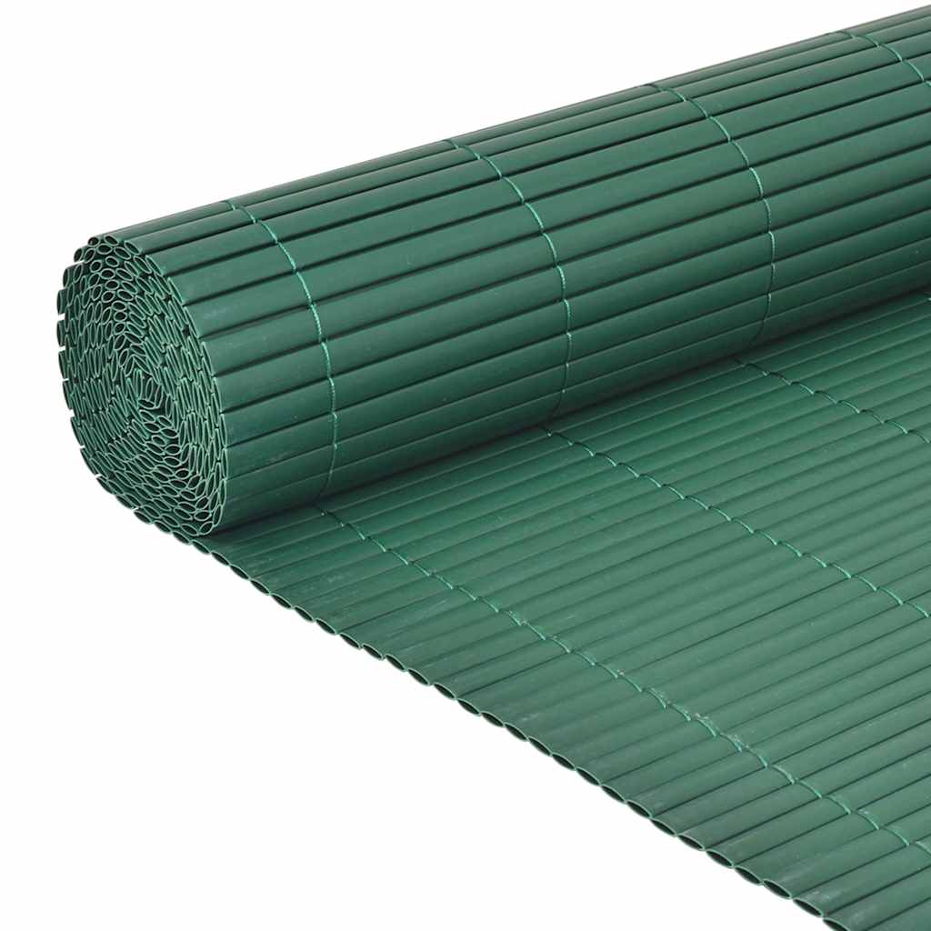 Recinzione da Giardino a Doppio Lato in PVC 90x500 cm Verde 43628