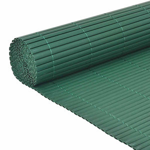 Recinzione da Giardino a Doppio Lato in PVC 90x500 cm Verde 43628